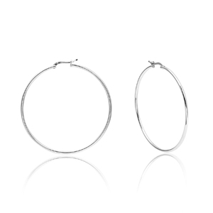 Plain <b>Earring</b> <b>Fine</b> Jewelry Solid 925 Sterling Silver Couple <b>Hoop</b> <b>Earrings</b> for Women Gift Jewelry - Product Image 3