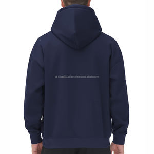 Wholesale Unique Quality 100% Cotton Men's Pullover Hoodie <b>Zipper</b> Design Custom Fashionable Embroidered Logo Winter Print - Product Image 3