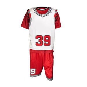 Durable Material Comfortable Printed Lacrosse Jersey Shorts Set Breathable Quick Dry Professional Training Uniforms Bulk - Product Image 3