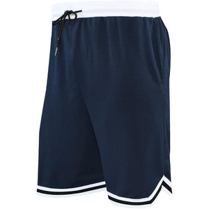 Logo personnalisé Short de sport d'été pour hommes Taille élastique Taille moyenne Fitness Basketball Gym Mesh Shorts avec poche avant 100% coton - Product Image 1