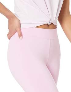 Pantalon de Yoga tricoté en Polyester Spandex respirant taille haute pour femmes poche de contrôle du ventre Logo personnalisé vêtements de sport de Fitness - Product Image 4