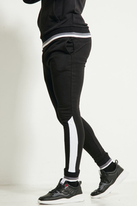Survêtement surdimensionné en vrac pour hommes et femmes, couleur unie vierge, logo personnalisé, Baggy 2 pièces 100% coton, ensembles de survêtements unisexes - Product Image 3