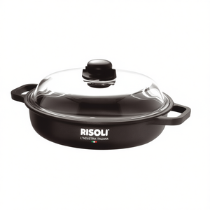 Sartén Antiadherente de Aluminio Risoli de 32 cm con Tapa, Compatible con Inducción, Color Negro 099IN 32TP - Product Image 2