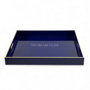 Modern Lacquer Decorative Serving <b>Tray</b> with Flexible Design for Home Dining <b>Table</b> From Vietnam - Product Image 1