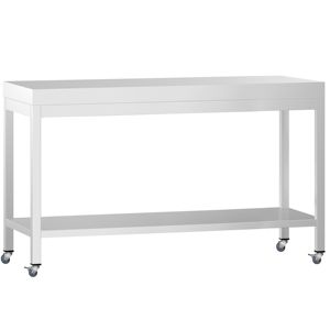 โต๊ะกลางสแตนเลสเชิงพาณิชย์ PREMIUM - 1600x700 มม. - พร้อมชั้นวางด้านล่าง - Product Image 6