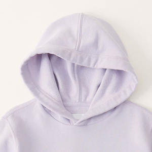 Sudadera con Capucha de Color Sólido Ajustable para Niñas para Uso Casual Servicio OEM / Diseño de Cierre de Cremallera de Manga Larga Material Transpirable - Product Image 2