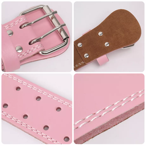 Ceinture d'haltérophilie en cuir véritable de haute qualité, boucle souple lombaire, levage de poids lourd, levier d'haltérophilie pour adulte - Product Image 2