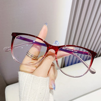Gafas ultraligeras transparentes anti luz azul, diseño de montura a la moda, adecuadas para adolescentes, hombres, mujeres, estudiantes miopes