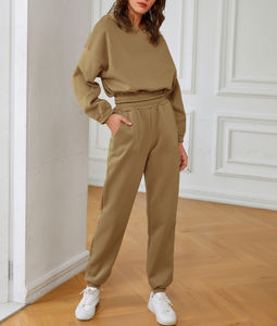 Vente en Gros de Vêtements pour Femmes de Couleur Unie Ensemble de Débardeurs Décontractés Ensemble de Pantalons de Deux Pièces - Product Image 5