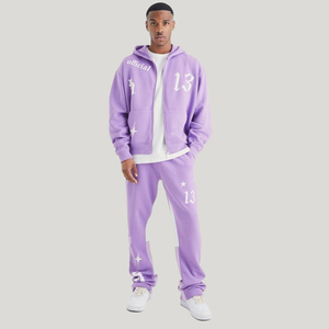 Conjuntos de Sudadera con Capucha y Pantalones Deportivos de Algodón 100% para Hombre, Estampados Personalizados, Estilo Urbano, Hechos en Pakistán - Product Image 4