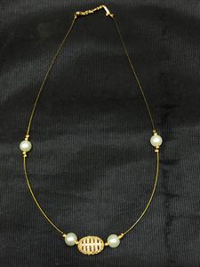 Bonito diseño, elegante conjunto de collar de cadena en tono dorado, hermoso collar, aspecto sencillo para mujer, para ropa de boda para mujer - Product Image 4