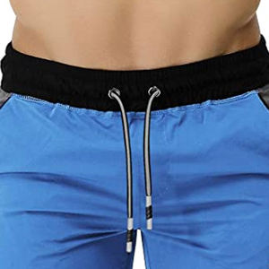 Pantalones cortos de gimnasio para hombre 100% algodón personalizados al por mayor tallas grandes ajuste holgado cordón patrón sólido estilo casual ecológico en línea - Product Image 5