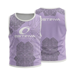 Custom Printed Soccer <b>Bibs</b> <b>Training</b> Vest with Front Logo Personalized Team Practice Jersey 100% Polyester Quick Dry - Product Image 1