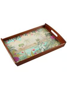 Plateau de service en bois émaillé de style moderne pour restaurant, hôtel, service de restauration - Product Image 2