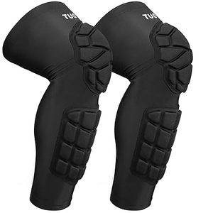 Protège-tibias et genouillères rembourrés, manchon de compression pour mollets, attelle de genou pour le football - Product Image 1