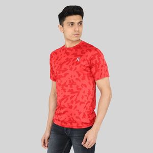 T-shirt à manches courtes en tricot 100% polyester bleu pour homme, 200g, style hip-hop, motif uni, respirant, séchage rapide, vêtements décontractés - Product Image 5