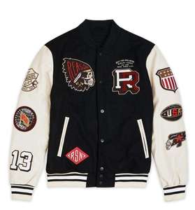 Chaquetas universitarias clásicas cómodas con patrón de bordado para hombres, ropa informal personalizada con camuflaje Formal para la temporada de primavera - Product Image 4