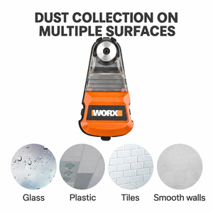 WORX WA1601 Accesorio Recolector de Polvo para Taladro de Succión, Alimentado por 2 Pilas AA, para Perforación de Paredes y Techos - Product Image 4