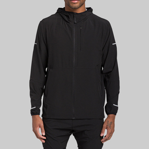 Chaqueta de exterior impermeable a prueba de viento de gran tamaño personalizada nuevo diseño ropa de lona informal con capucha para correr cierre de cremallera - Product Image 5