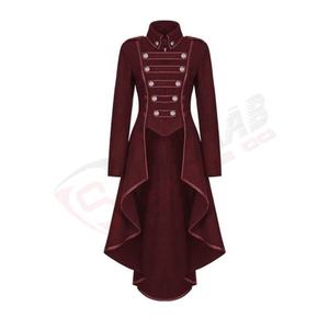 <b>Women's</b> Gothic-Button Lace-Up Corsets-Tailcoat <b>Jackets</b> Turn-Down Collar Hooded Waterproof Faux Fur Linen Fashion Print Pocket - Product Image 1