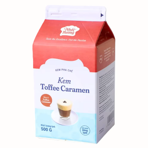 Crema No Láctea para Bebidas al Por Mayor, Precio Superior, OEM/ODM, Alta Calidad, HALAL, Crema de Caramelo Toffee para Postres, Café, Té con Leche, 500G a Granel - Product Image 1