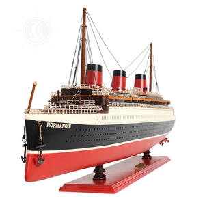 Thủ Công 80cm normandie Cedar tàu gỗ mô hình hải lý phong cách sơn bản sao tường trang trí bằng gỗ hộp tường dấu hiệu Crafted tay - Product Image 2