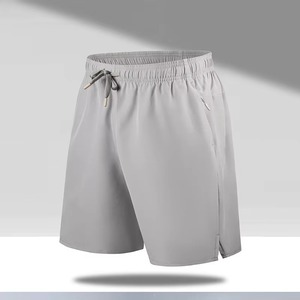 Vente en gros de shorts de fitness extensibles à séchage rapide pour l'été shorts de plage pour hommes shorts de couleur unie vêtements de sport - Product Image 2