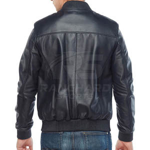 Blouson aviateur en cuir tendance, classique, confortable, en cuir souple, tendance moderne, mode quotidienne - Product Image 2