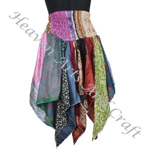 DS004 Urban Tribal Dance Assorted <b>Skirt</b> Patchwork New Saree <b>Skirts</b> Long Size Saree <b>Skirts</b> <b>For</b> Ladies Art Silk <b>Skirts</b> Saree <b>Skirt</b> - Product Image 5