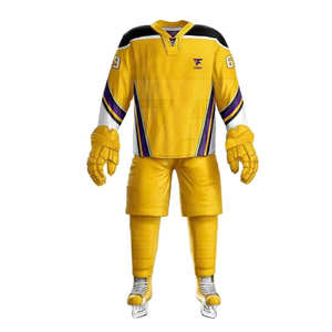 Maillot de hockey sur glace pour hommes adultes de haute qualité, imprimé sur mesure, design unique, ensemble uniforme d'équipe, respirant, séchage rapide, 100% polyester - Product Image 2