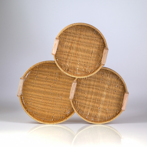 Bandejas de Bambú Vietnamitas al por Mayor, Hechas a Mano, Ecológicas, Decorativas, Bandeja de Servicio de Lujo con Marco de Ratán para Cafetería y Restaurante-SR2053 - Product Image 4