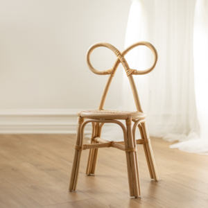 Belle chaise en rotin pour bébé et enfants, prix bon marché, en forme d'arc, chaise naturelle pour enfants - Product Image 5