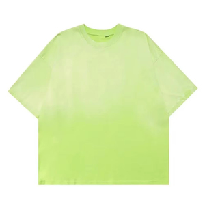 Microfibra de algodón para hombre Empresa de fabricación Ropa personalizada Camisetas de lavado ácido para hombres 280gsm Camiseta de lavado ácido de gota de algodón pesado - Product Image 3