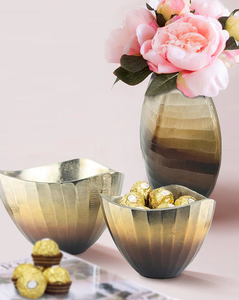Bol de service en métal fait main en laiton AK dans un ensemble fini multicolore de 2 bols de haute qualité pour la décoration de la cuisine/décoration intérieure - Product Image 2