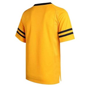 Camiseta de fútbol americano personalizada con cuello en V, uniformes transpirables de talla grande de alta calidad para adultos, Camisetas estampadas por sublimación bordadas - Product Image 2