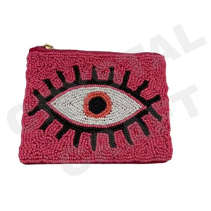 Cupcake Design Customized Seed <b>Beaded</b> Coin Pouch Wallet Beautiful Coin Purse with Fashionable Accessory Features - Product Image 4