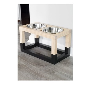 Bol d'alimentation pour animaux de compagnie avec support Station d'alimentation surélevée pour chiens de petite et moyenne taille - Product Image 4