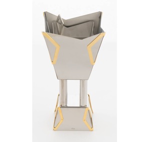 Quemador Bakhoor hecho a mano Premium de metal acabado en plata árabe Ramadán acento estilo Vintage Bakhoor quemador árabe - Product Image 1