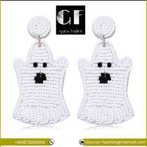 Buy Halloween Christmas Accessories Wholesale Pumpkin Skull Drop Earrings for Halloween Available Trusted Exporter - Product Image 2