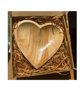 Bols à pâte en bois d'acacia naturel pour palettes de décoration servant une assiette à collation en gros d'artisanat indien - Product Image 2