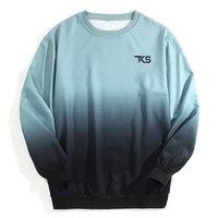 Sweat-shirt léger pour homme, col rond confortable, avec poignets flexibles et style décontracté facile à porter au quotidien
