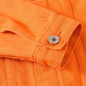 Wholesale High Quality Blank <b>Men</b> Jacket Long Sleeve Single Button Black Jeans Jacket Custom New Designs <b>Men's</b> Jacket - Product Image 5