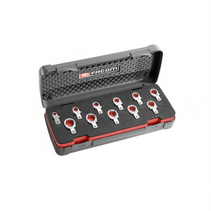 Jeu de forets métriques polygonaux Facom 9 x 12 mm (11 pièces) Jeu de douilles de haute qualité - Product Image 2
