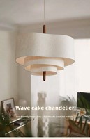 Nouveau lustre de style mi-siècle en fer, d'inspiration française, à hauteur réglable, avec abat-jour en tissu, design minimaliste, luminaire suspendu haut de gamme