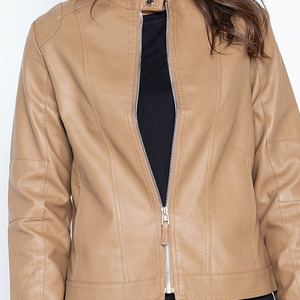 Venta al por mayor de chaqueta de cuero de las mujeres chaqueta de cuero genuino de las señoras - Product Image 3