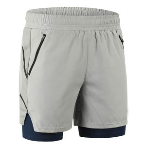 Hommes Home Jogger Fitness Shorts Spandex Coton Matériel Respirant avec Poches Solide Motif Casual Sweat Shorts-Vente en Gros - Product Image 3