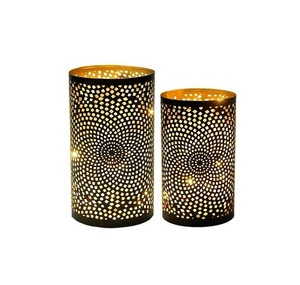 Elegant Iron <b>Candle</b> Votive <b>Holders</b> with Unique Victorian Patterns Handmade <b>Black</b> Finish for Weddings & Home Decoration - Product Image 1