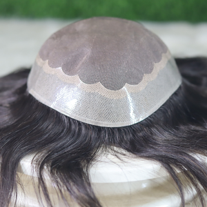 Perruque Capillaire à Prothèse Capillaire en PU Souple pour Homme BMW, Modèle de Perruque Mono en Mèches, Style Droit, Remy, USA, AUSTRALIE - Product Image 1