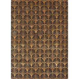 Alfombra de Lana y Seda de Bambú Tejida a Mano con Patrón Geométrico Azalea para Sala de Estar o Pasillo, Modelo Rectangular LRB-1687 - Product Image 1