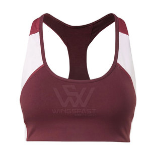 Meilleure qualité soutien-gorge de sport pour femmes nouveau Design couleur unie vêtements de sport Pakistan fait soutien-gorge de fitness respirant - Product Image 1